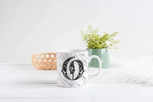 PUREZENTO Alphabet O Ceramic Mug (Pack of 1)| C Handle |-thumb2