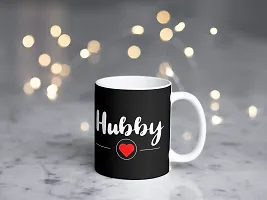 Purezento ""Hubby Love Wifey Love"" Couple Ceramic Tea/Coffee Mug for Valentine Day Gift for Girlfriend, Boyfriend,Husband and Wife,Friends,Anniversary,Hubby Wifey,Birthday ,Set of 2-thumb4