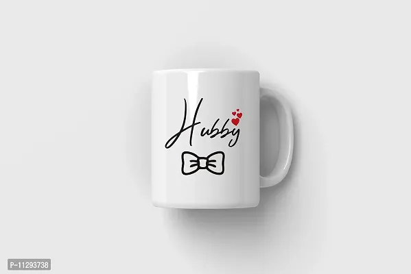 PUREZENTO ""Hubby Wifey Date Couple Ceramic Tea/Coffee Mug for Valentine Day Gift for Girlfriend, Boyfriend,Husband and Wife,Friends,Anniversary,Hubby Wifey,Birthday ,Set of 2-thumb4