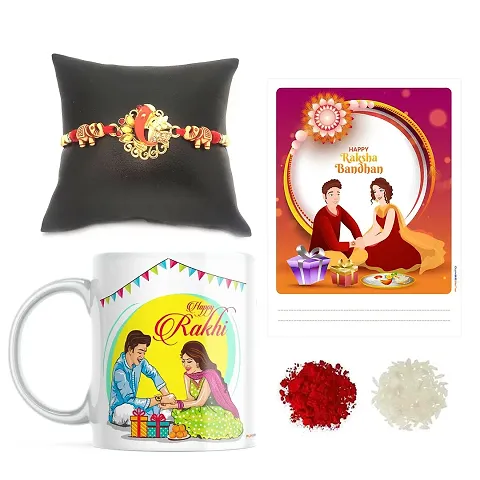 PUREZENTO Rakhi Mug Set Combo(3)