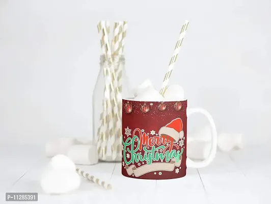 PUREZENTO Merry Christmas Printed Ceramic Coffee Tea / Milk Mug (330 ML)-Xmas Decorations, Christmas Gifts, Xmas Mugs, Christmas Presents(Pack of 1)-thumb3