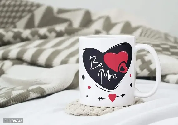 PUREZENTO BE Mine Couple Love Ceramic Coffee Tea / Milk Mug(Pack of 1)-thumb5