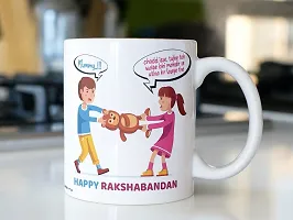 PUREZENTO?Happy Raksha Bandhan Special Design for Brother Sister Ceramic Coffee Mug-thumb4