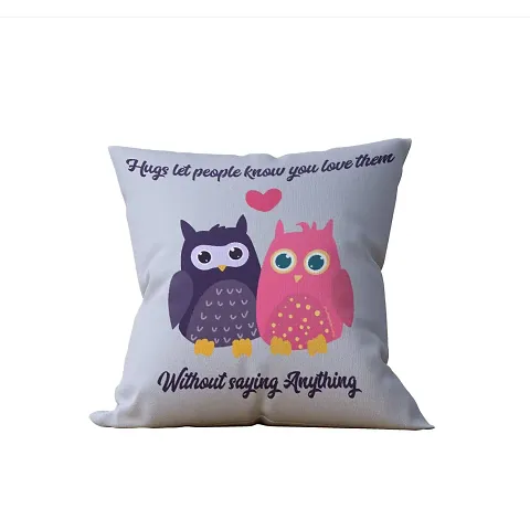 Purezento Printed Valentine Gifts Cushion Cover with Filler- The Most Romantic and Attractive Gift to Express Your Love| Soft Fabric, Washable & Long-Lasting Cushion Cover