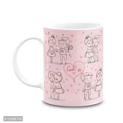 PUREZENTO Happy Valentine's Day Couple/BF/GF/Husband/Wife Ceramic Coffee Tea/ Milk Mug