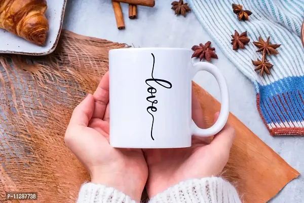 PUREZENTO Love for Someone Special Ceramic Coffee Tea / Milk Mug with Handle for Couple/Husband/ Wife/ GF BF / Father/ Mother/ Sister/ Brother( Pack of 1, 350ML)-thumb2