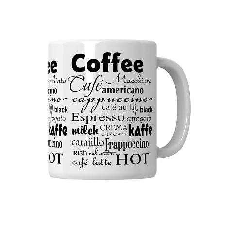 PUREZENTO Coffee Tea/Milk Cup with Quotes (Pack of 1)