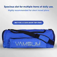 Vamsum Men's and Women's Rio Fit Sports Light Weight Fabric Waterproof Duffle Bag-thumb2