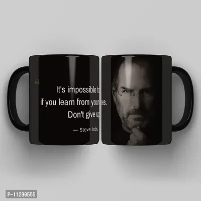 PUREZENTO Ceramic Steve Jobs Coffee Cup (Multicolour, 350ML)-thumb4