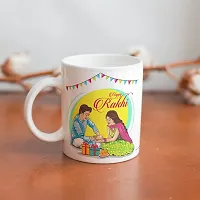 PUREZENTO?Happy Rakhi Brother Sister Celebrate Raksha Bandhan Ceramic Coffee Mug-thumb3