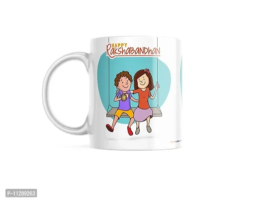 PUREZENTO?Happy Raksha Bandhan Gift for Every Brother Sister Love Ceramic Coffee Mug