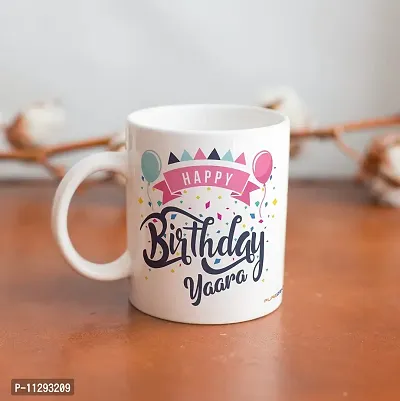 purezento Happy Birthday Yaara Best Gift for Friend's Birthday. Ceramic Coffee Mug