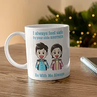 PUREZENTO?I Always Feel Safe by Your Side Brother Ceramic Coffee Mug-thumb1