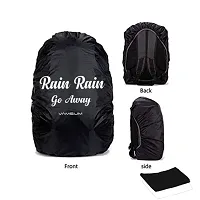 Vamsum Waterproof Backpack Rain/Dust Cover, Black Color Free Size (Rain Rain Go Away Quote)_Pack Of 2-thumb2
