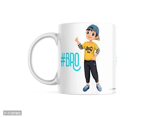 PUREZENTO?#BRO Gift for Brother on Raksha Bandhan / Birhtday Ceramic Coffee Mug