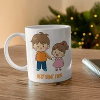 PUREZENTO?Best Bhai Ever Raksha Bandhan Special Design Mug Ceramic Coffee Mug-thumb1