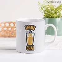 PUREZENTO High On Chai Coffee/Green Tea/ Milk Cup for Hubby/Sister/Mom/Dad/Girlfriend/Boyfriend/Brother, 350ML (Pack of 1)-thumb1