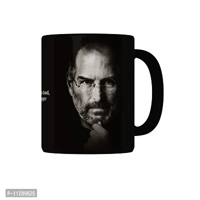 PUREZENTO Ceramic Steve Jobs Coffee Tea / Milk Cup (Multicolour)-thumb0