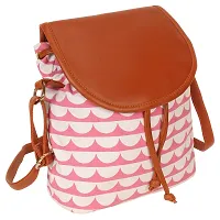 Vamsum Women's & Girls' Backpack Hangabag Sling Bag (Pink Design)-thumb1