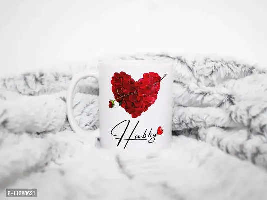 PUREZENTO Hubby Wifey Couple Ceramic Tea/Coffee Mug for Valentine Day Gift for Girlfriend, Boyfriend,Husband and Wife,Friends,Anniversary,Hubby Wifey,Birthday ,Set of 2-thumb5