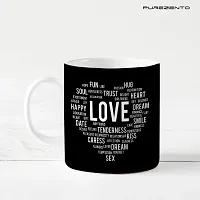 PUREZENTO Love Words Ceramic Coffee Cup-thumb3