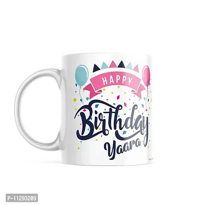 purezento Happy Birthday Yaara Best Gift for Friend's Birthday. Ceramic Coffee Mug-thumb3