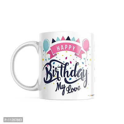 purezento Happy Birthday My Love Best gfit for bf/gf/Husband/Wife Birthday Ceramic Coffee Mug-thumb0