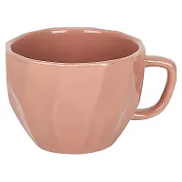 Purezento Ceramic Handcrafted Glossy Finish Coffee and Tea Mugs Diamond Cut (Pink,180 ml, Pack of 2), Gift Pack-thumb4