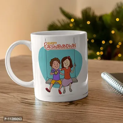 PUREZENTO?Happy Raksha Bandhan Gift for Every Brother Sister Love Ceramic Coffee Mug-thumb2