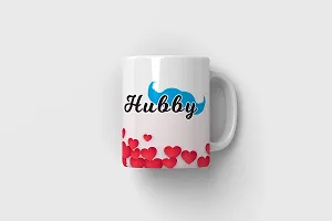 PUREZENTO ""Hubby Wifey Heart Couple Ceramic Tea/Coffee Mug for Valentine Day Gift for Girlfriend, Boyfriend,Husband and Wife,Friends,Anniversary,Hubby Wifey,Birthday ,Set of 2-thumb3