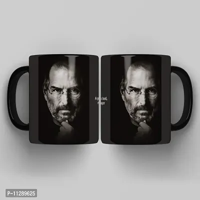 PUREZENTO Ceramic Steve Jobs Coffee Tea / Milk Cup (Multicolour)-thumb4