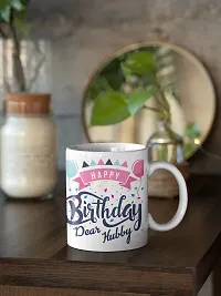 purezento Happy Birthday Dear Hubby Best gfit for Husband's Birthday Ceramic Coffee Mug-thumb1