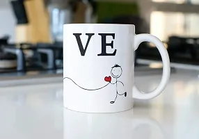 PUREZENTO ""Love Couple Ceramic Tea/Coffee Mug for Valentine Day Gift for Girlfriend, Boyfriend,Husband and Wife,Friends,Anniversary,Hubby Wifey,Birthday ,Set of 2-thumb3