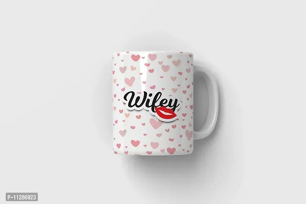 PUREZENTO ""Hubby. Wifey. Couple Ceramic Tea/Coffee Mug for Valentine Day Gift for Girlfriend, Boyfriend,Husband and Wife,Friends,Anniversary,Hubby Wifey,Birthday ,Set of 2-thumb5