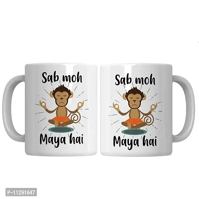 PUREZENTO SAB MOH Maya HAIN Coffee/Green Tea/Milk Mug, 350ML (Pack of 1) Microwave Safe, Dishwasher Safe Free from Chemicals.-thumb4