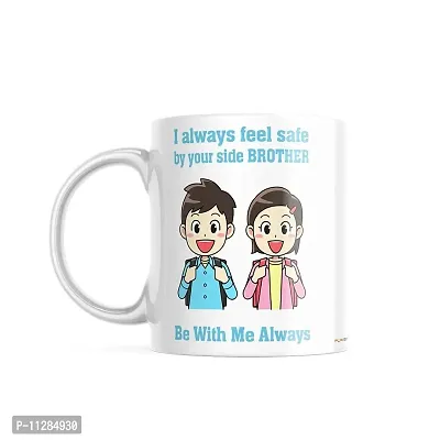 PUREZENTO?I Always Feel Safe by Your Side Brother Ceramic Coffee Mug-thumb0