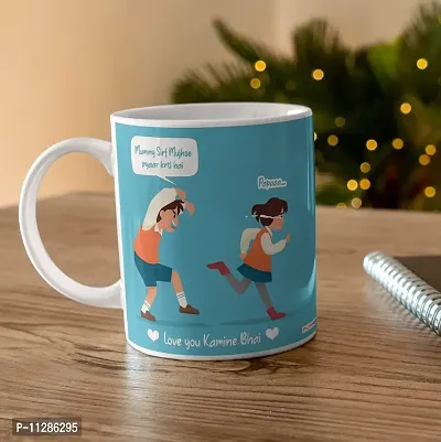 PUREZENTO?Happy Raksha Bandhan Gift for Every Brother Sister Love Ceramic Coffee Mug-thumb3