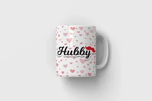 PUREZENTO ""Hubby. Wifey. Couple Ceramic Tea/Coffee Mug for Valentine Day Gift for Girlfriend, Boyfriend,Husband and Wife,Friends,Anniversary,Hubby Wifey,Birthday ,Set of 2-thumb3