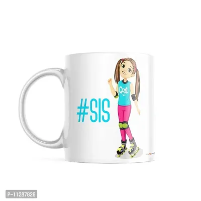 PUREZENTO?# SIS Raksha Bandhan Gift for Sister / Birthday Ceramic Coffee Mug