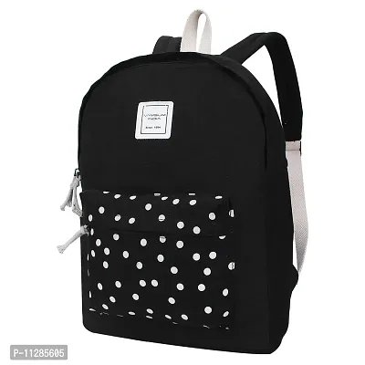 VAMSUM JAKHU STREET SERIES 15 L Backpack (Polka Dot Black)