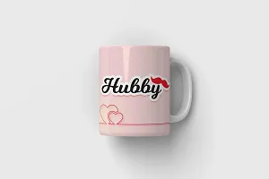 Purezento ""Hubby Wifey Flying kiss"" Couple Ceramic Tea/Coffee Mug for Valentine Day Gift for Girlfriend, Boyfriend,Husband and Wife,Friends,Anniversary,Hubby Wifey,Birthday ,Set of 2-thumb3