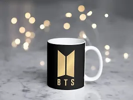 PUREZENTO BTS Gold Logo Ceramic Coffee Tea/ Milk Mug-thumb4