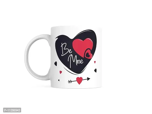 PUREZENTO BE Mine Couple Love Ceramic Coffee Tea / Milk Mug(Pack of 1)