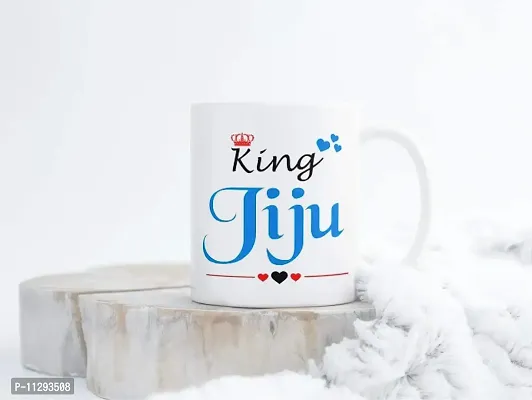 PUREZENTO King JIJU Queen DIDI Best Gift Coffee Mug for JIJU DIDI Ceramic Coffee Tea / Milk M UG(Pack of 2)-thumb2