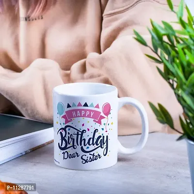 purezento Happy Birthday Dear Sis Best Gift for Sister's Birthday. Ceramic Coffee Mug-thumb4