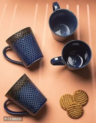 Purezento Ceramic with Glossy Finish Ceramic Coffee/ Tea Mug-thumb3