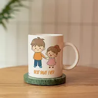 PUREZENTO?Best Bhai Ever Raksha Bandhan Special Design Mug Ceramic Coffee Mug-thumb2