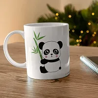 PUREZENTOMr. Panda & Miss Panda Gift for Brother Sister on Rakhsa Bandhan Ceramic Coffee Mug-thumb1