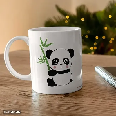 PUREZENTOMr. Panda & Miss Panda Gift for Brother Sister on Rakhsa Bandhan Ceramic Coffee Mug-thumb2