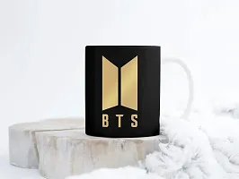 PUREZENTO BTS Gold Logo Ceramic Coffee Tea/ Milk Mug-thumb3